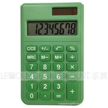 Calculadora de bolsillo de doble dígito de 8 dígitos